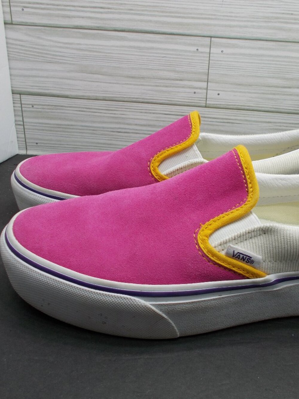 VANS Mini Cord Classic Slip-On Womens Suede Shoes Size 8